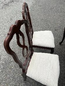Free delivery used Wooden Dining Set with 6 Chairs - Photo 5
