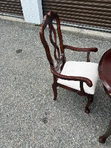 Free delivery used Wooden Dining Set with 6 Chairs - Photo 9