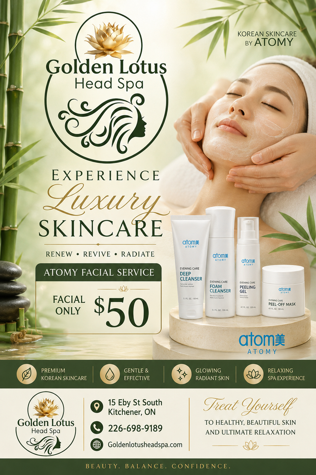 Facial services at Golden lotus head spa
