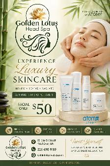 Facial services at Golden lotus head spa