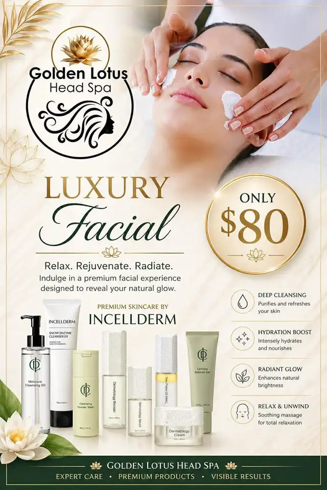 Facial services at Golden lotus head spa - Photo 2