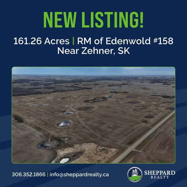 1 Quarter | R.M. of Edenwold # 158 | Near Zehner, SK