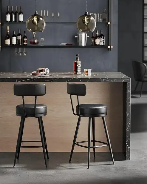 Brand New Modern Set of 2 PU Bar Stools Special $178 - Photo 9