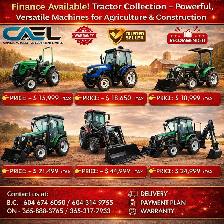 New CAEL Tractor Machines  – CERTFIED & WARRANTY