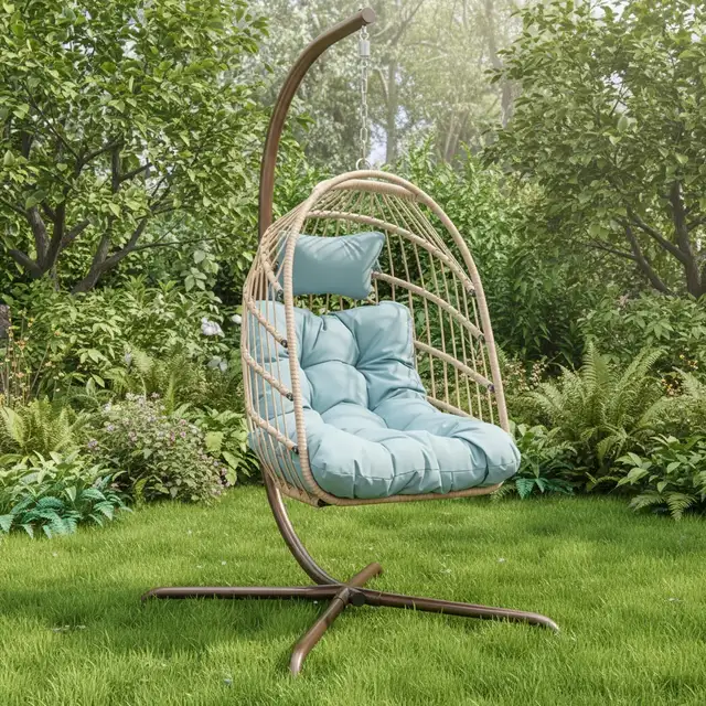 Brand New Hanging Egg Chair with Cushion From $169 to $199 - Photo 4