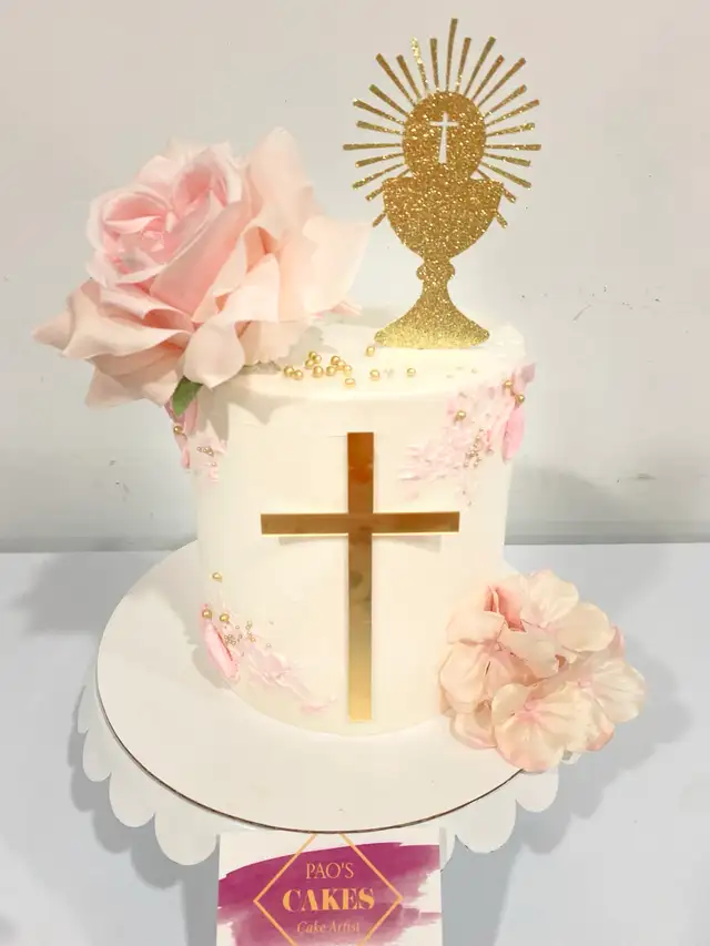 Holy communion cake, custom cake - Photo 3