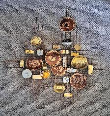 MID CENTURY MODERN BRUTALIST WALL SCULPTURE ART