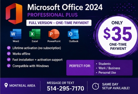 Microsoft Office 2024 Full Suite Installed