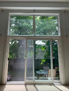 Standard, custom, VINYL SLIDING PATIO DOOR installed complete