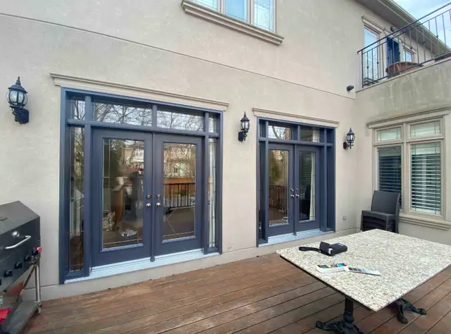 Standard, custom, VINYL SLIDING PATIO DOOR installed complete - Photo 4