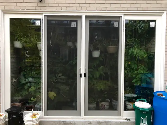 Standard, custom, VINYL SLIDING PATIO DOOR installed complete - Photo 6