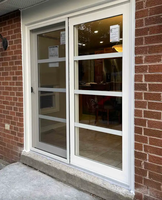 Standard, custom, VINYL SLIDING PATIO DOOR installed complete - Photo 7