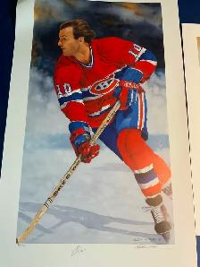 Guy Lafleur set of 2 signed & numbered lithographs. Glen Green - Photo 2