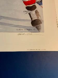 Guy Lafleur set of 2 signed & numbered lithographs. Glen Green - Photo 7
