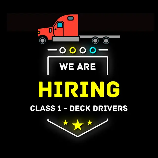 CLASS 1 DECK DRIVER