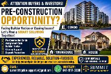 Stuck in a Pre-Construction Condo, Townhome, or New Home Deal?