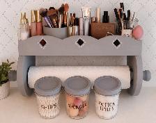 Towel rack with shelf – vintage and upcycled - Photo 4