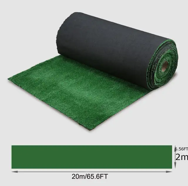 65.6x6.56ft Synthetic Grass Artificial Turf Lawn Plastic 020166 - Photo 3