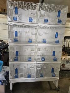Professional Italian Bird Breeding Cages With Stand On Wheels - Photo 2