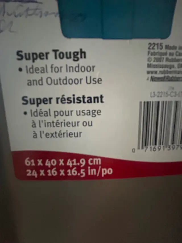 Rubbermaid plastic containers - Photo 5