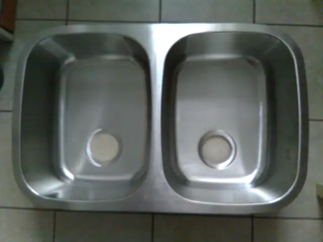 SINK DOUBLE ST. STEELE BOTTOM MOUNTED