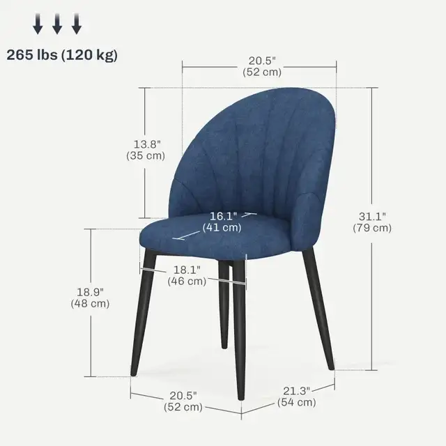 Brand New Set of 4 Upholstered Dining Chairs Special $279 - Photo 2