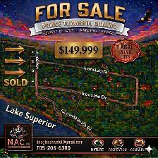 Estate Lots for Sale in Prince Township