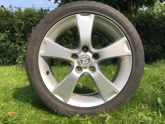 4x Mazda 17" mags 5x114.3   Toyo Proxes 215/45R17 All season
