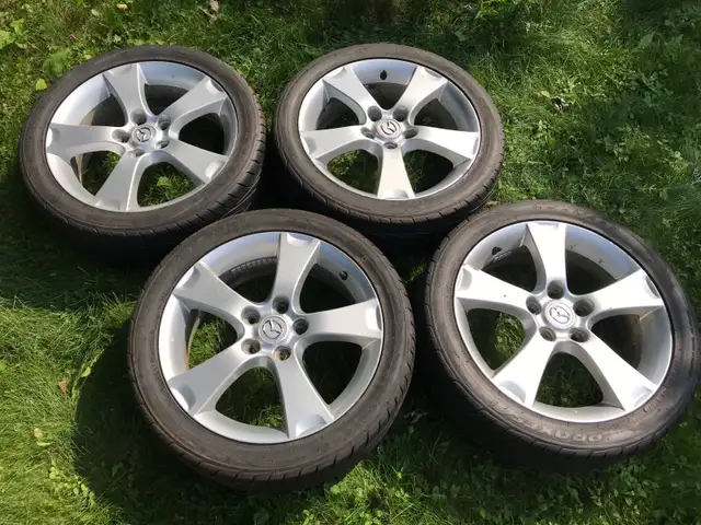 4x Mazda 17" mags 5x114.3   Toyo Proxes 215/45R17 All season - Photo 3