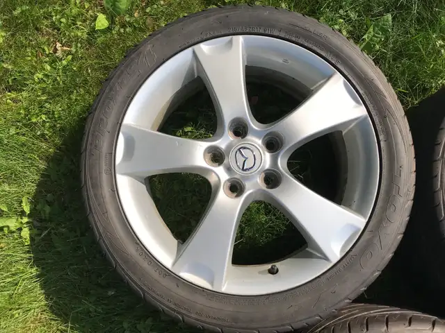 4x Mazda 17" mags 5x114.3   Toyo Proxes 215/45R17 All season - Photo 5