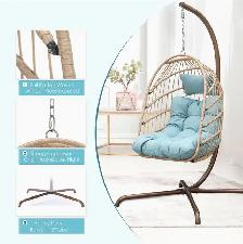 Brand New 1-Seat or 2-Seat Hanging Egg Chair From $169 or $199