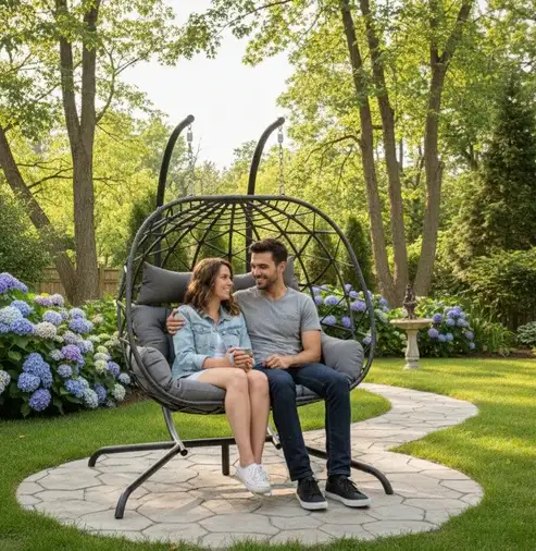 Brand New 1-Seat or 2-Seat Hanging Egg Chair From $169 or $199 - Photo 10