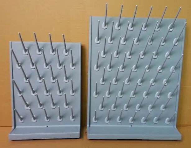 Lab Wall-Mountable 27 Pegs PP Glassware Drying Rack 211045 - Photo 3