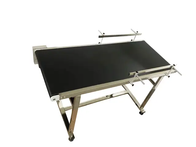 59''x 19.6' Powered Rubber PVC Belt Conveyor Machine110V 230049 - Photo 6