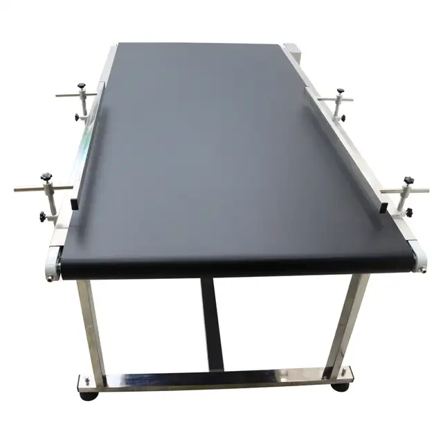 59''x 31.5''Powered Rubber PVC Belt Conveyor 110V 250W 230191 - Photo 2