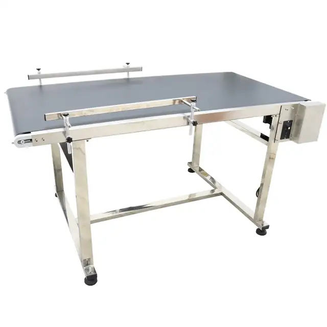 59''x 31.5''Powered Rubber PVC Belt Conveyor 110V 250W 230191 - Photo 7