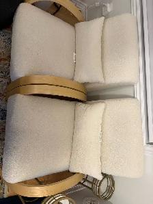 MODERN BOUCLÉ ACCENT CHAIRS  2 CHAIRS ONLY $299 - Photo 3
