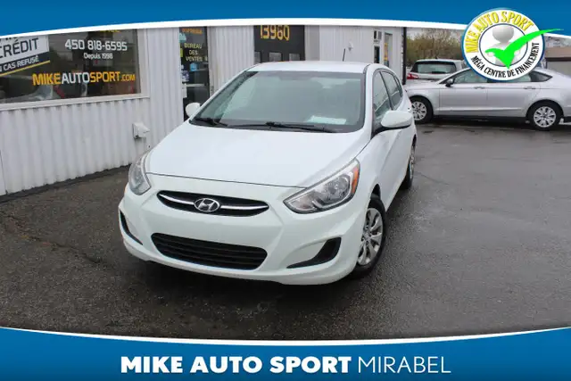 2015 Hyundai Accent Voiture à hayon, 5 portes, boîte manuelle GL