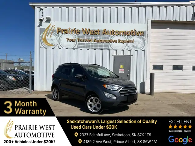 2021 Ford Ecosport SE 4WD | No Accident | Heated Seats