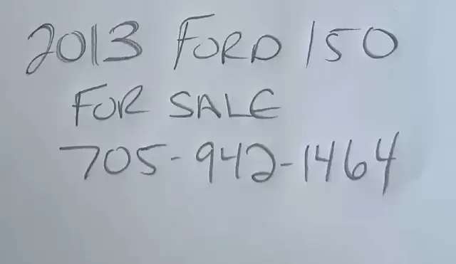 2013 Ford 150 4x4