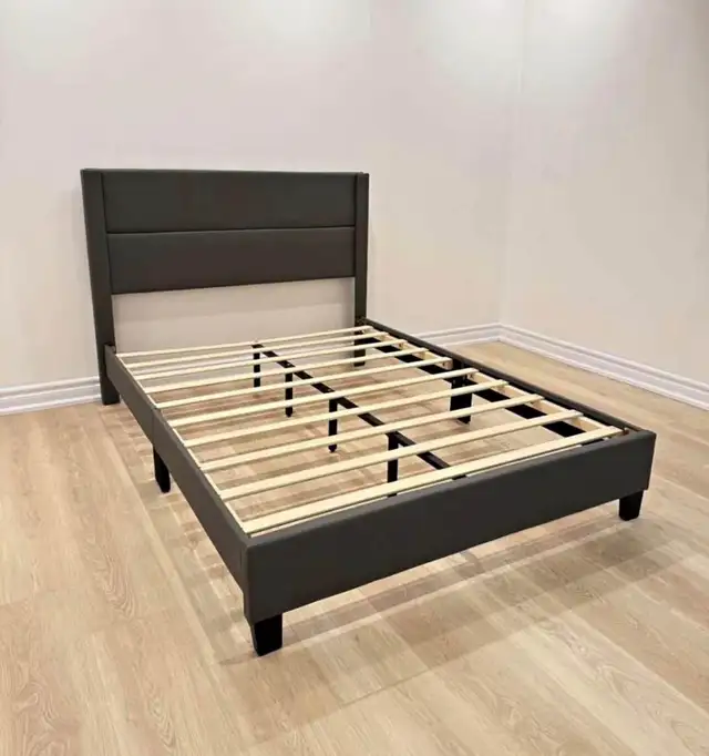 King Wooden Bed Frame-All Colors-No Tax-Free GTA