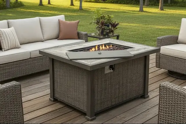 Brand New Aluminum & Steel  ire Pit Table Special $299 - Photo 3
