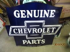 1982 CHEVY CHEVROLET PARTS PORCELAIN ENAMEL WALL SIGN $300
