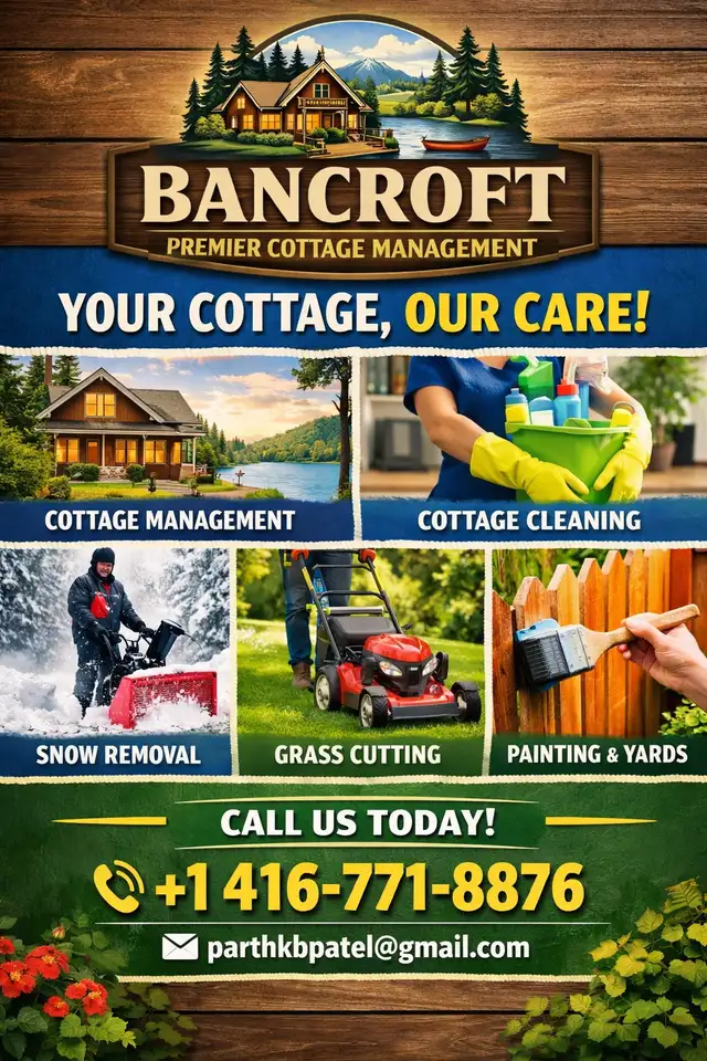 Cottage and Airbnb cleaning and turnover.