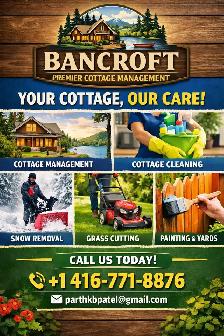 Cottage and Airbnb cleaning and turnover.