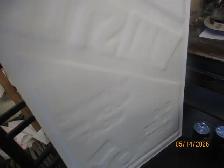 1939 WHISTLE 5C EMBOSSED TIN WALL SIGN $80 SODA POP MANCAVE - Photo 4