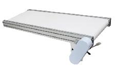 47.215.7' White PVC Mesa Belt Conveyor Power Slider Bed 230555 - Photo 7