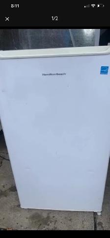 White bar fridge
