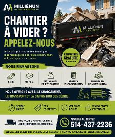 Ramassage de débris de construction!