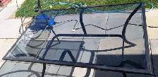 Patio Table – Glass top - 37" X 59"